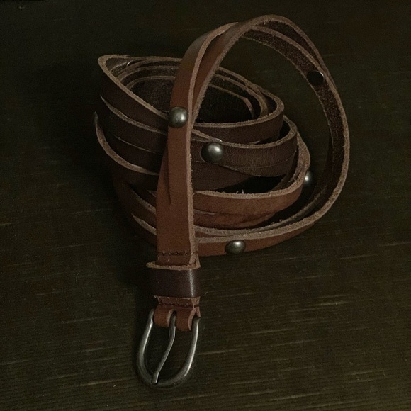 Cuir De Vachette belt size small / medium double wrapped - Picture 1 of 3